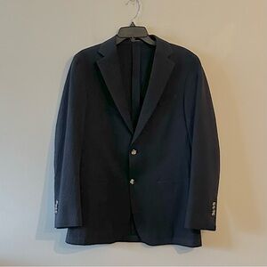 Suitsupply Blazer 40 Havana Patch Light UL Slim Cotton Crinkle Subalpino Italy